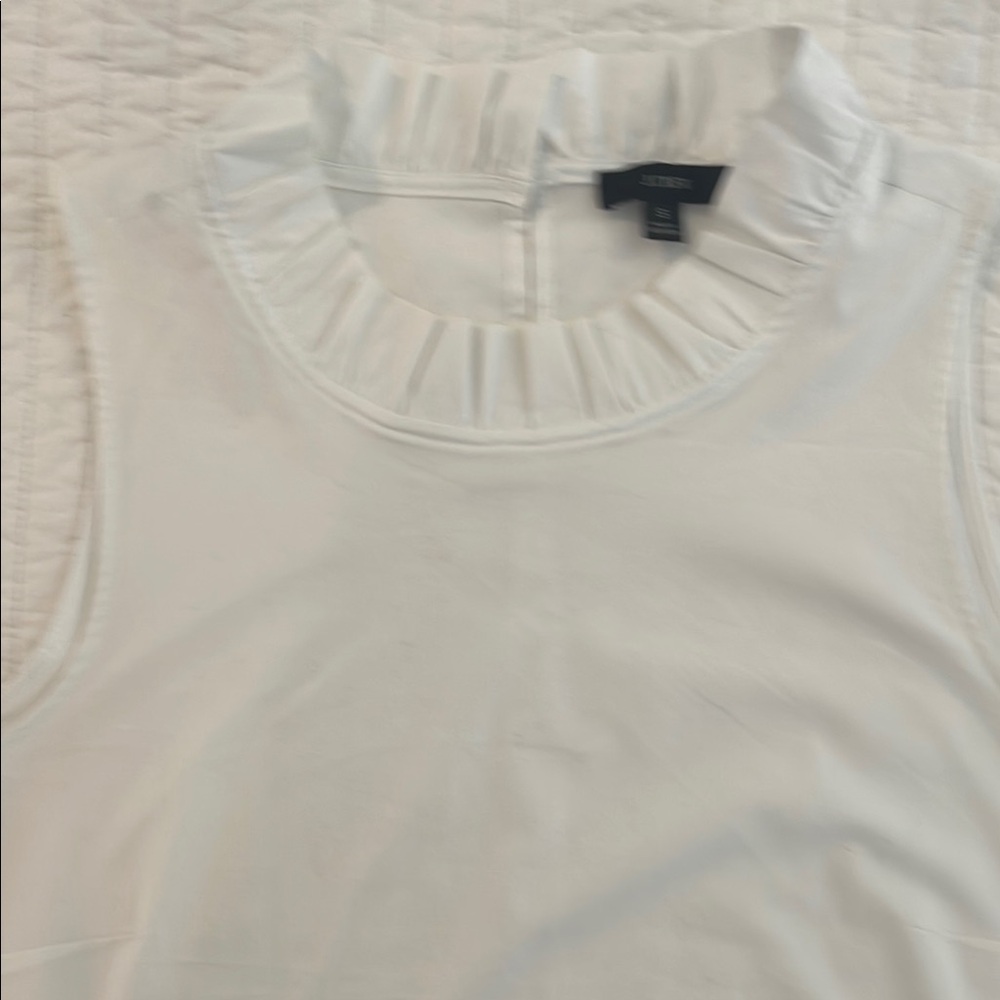 J. Crew White Sleeveless Top